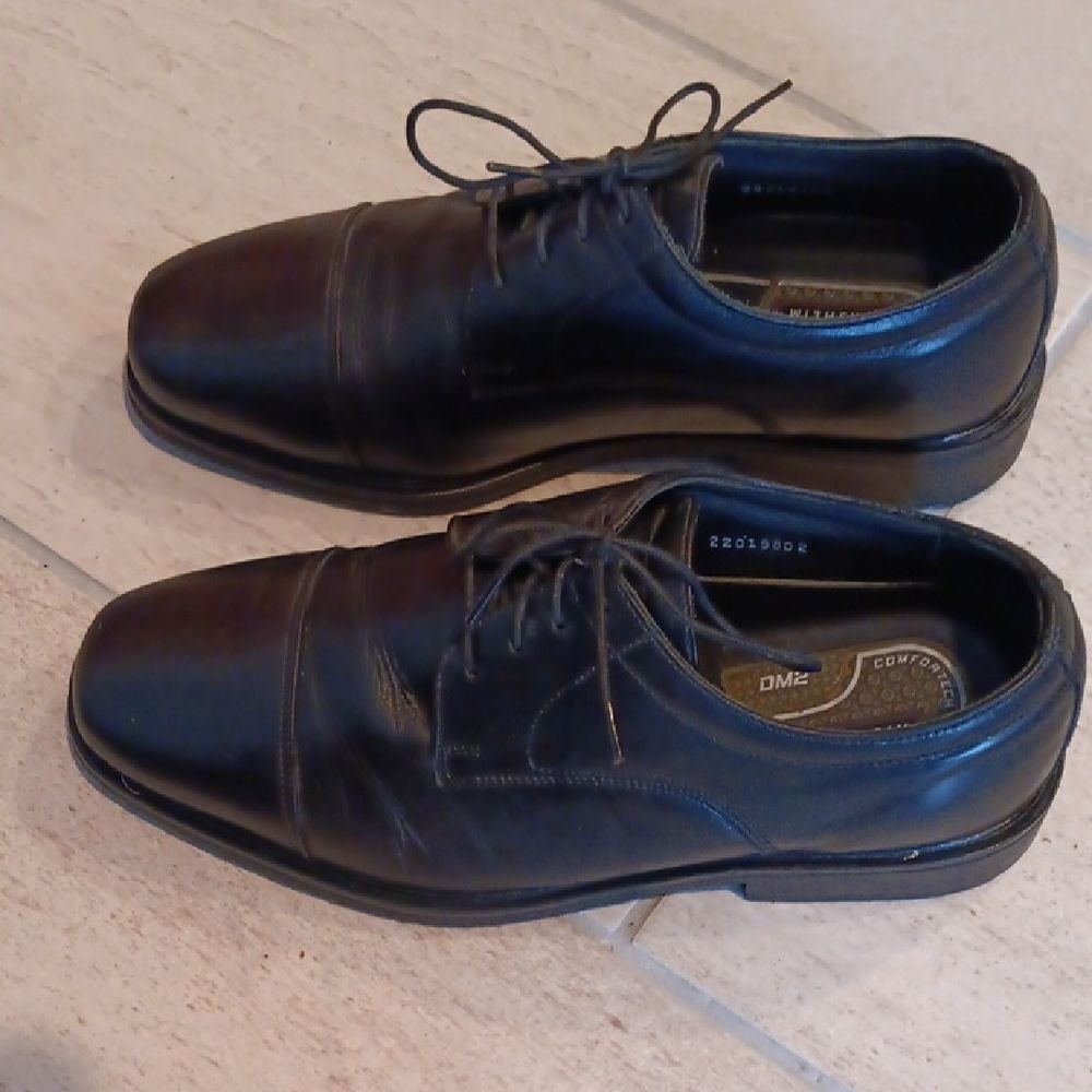 Men Florsheim Dark Brown Leather Oxfords Wide